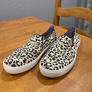 Rothy’s Leopard Print Slip-On Sneakers